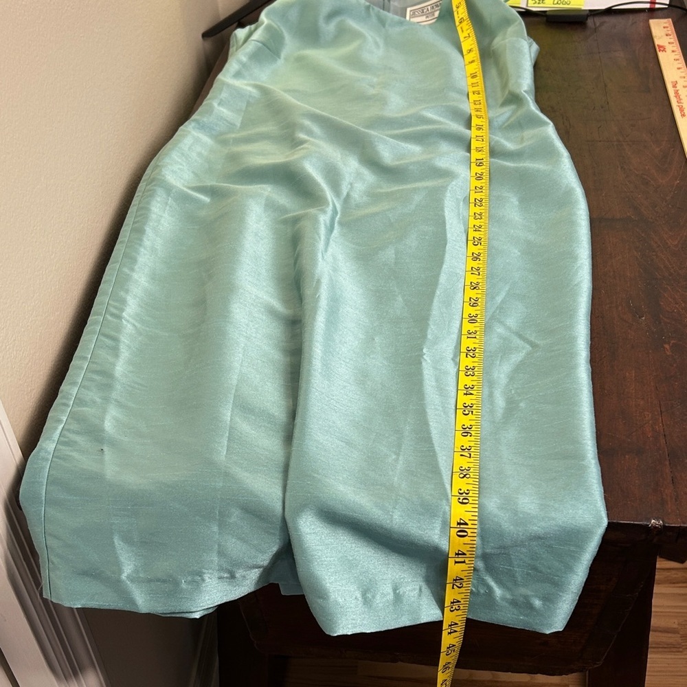 Jessica Howard Teal 2-Piece Jacket & Skirt Set Floral Embroidered  Dress Sz 6P - Picture 13 of 13